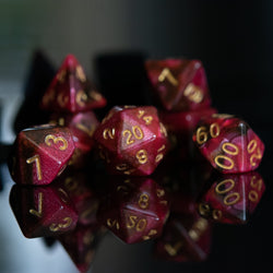 Rosette Galaxy Acrylic Dice Set (ONLINE ORDER ONLY)