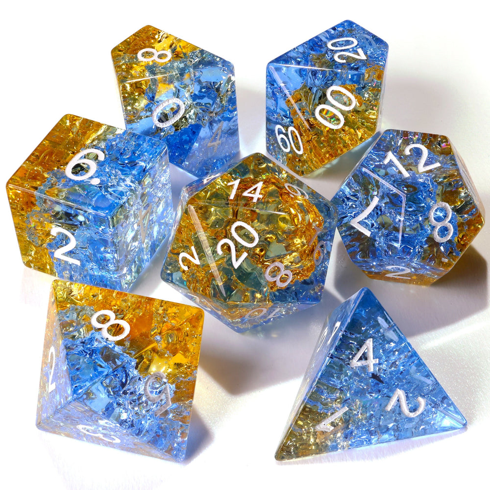 Liuli Glass RPG Dice Set - 7 Pieces (ONLINE ORDER ONLY)