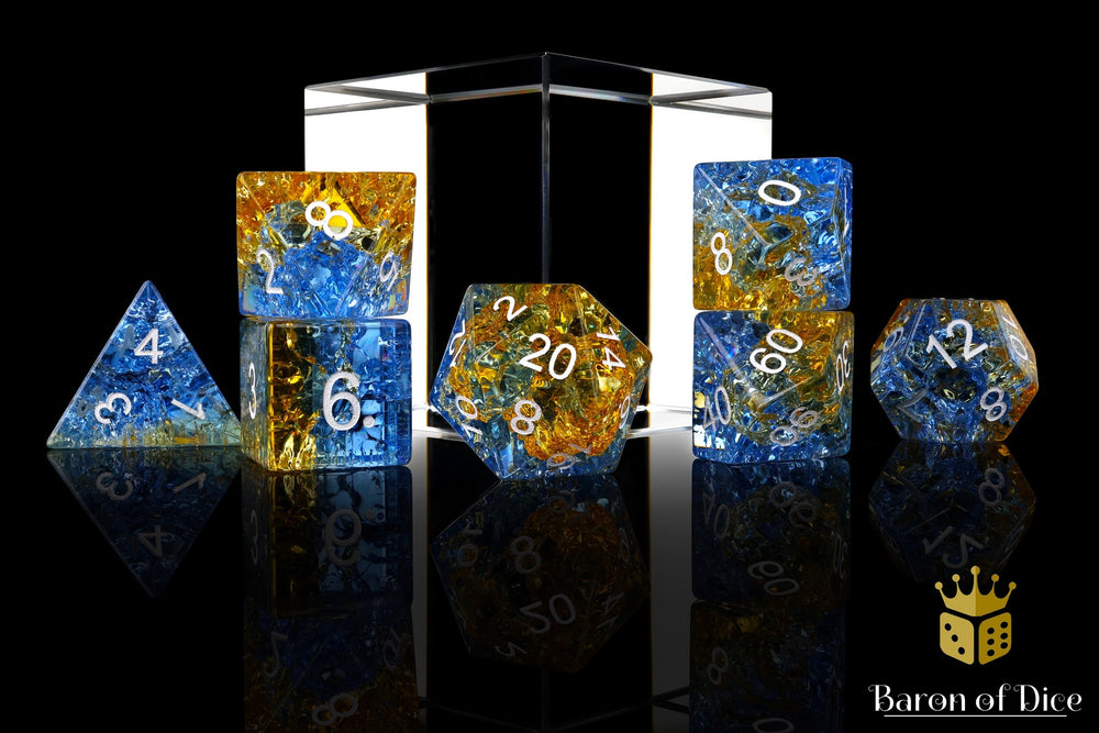 Liuli Glass RPG Dice Set - 7 Pieces (ONLINE ORDER ONLY)