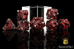 Angels of Death Metal RPG Dice - 7 Pieces (ONLINE ORDER ONLY)