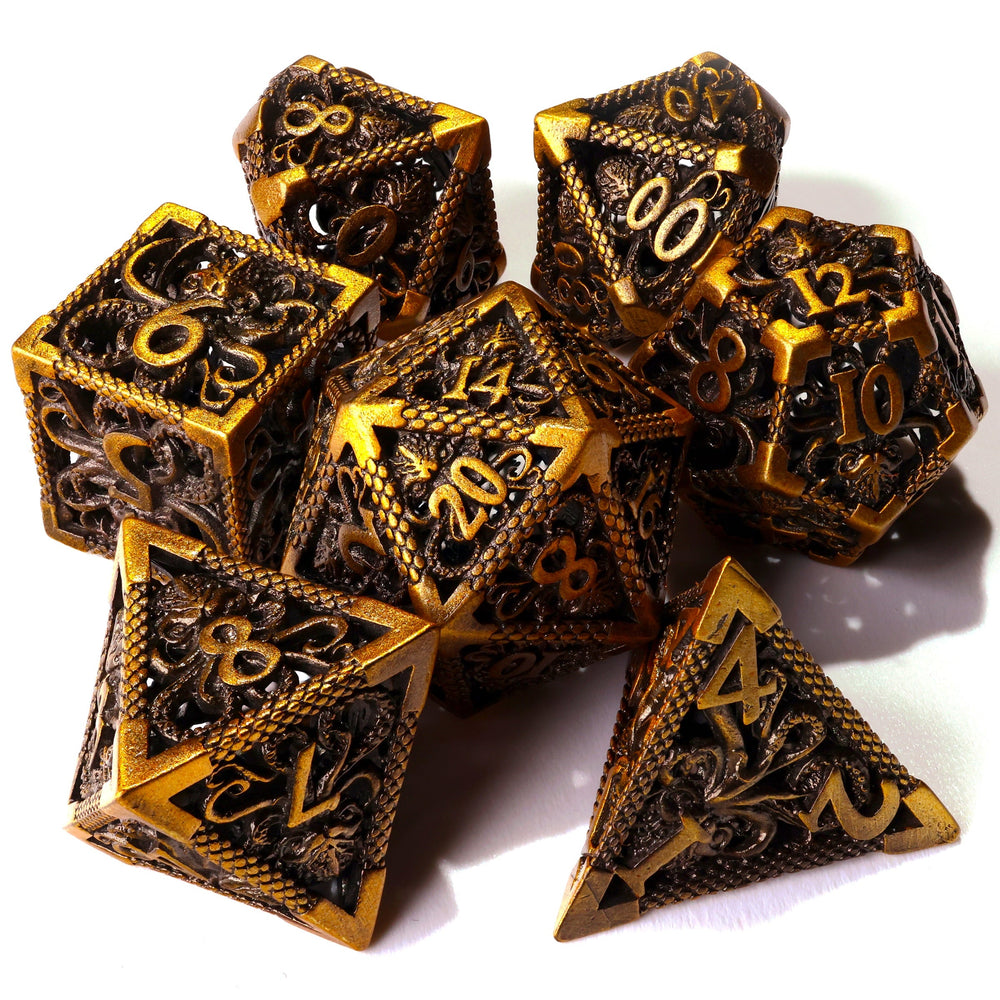 Sunken Treasure Metal RPG Dice Set - 7 Pieces (ONLINE ORDER ONLY)
