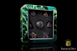 Denizens of the Deep Iridescent Metal RPG Dice Set | 7 Pieces (ONLINE ORDER ONLY)