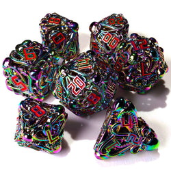 Denizens of the Deep Iridescent Metal RPG Dice Set | 7 Pieces (ONLINE ORDER ONLY)