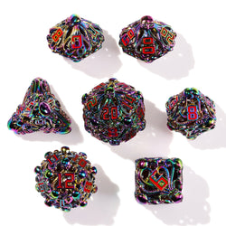 Denizens of the Deep Iridescent Metal RPG Dice Set | 7 Pieces (ONLINE ORDER ONLY)