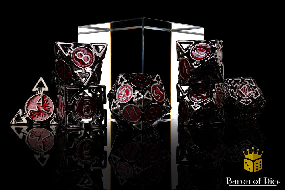 Which Way is Up? Metal RPG Dice Set | 7 Pieces (ONLINE ORDER ONLY)