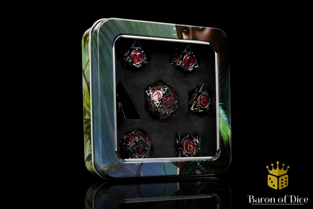Which Way is Up? Metal RPG Dice Set | 7 Pieces (ONLINE ORDER ONLY)