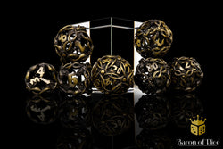 Nature's Wrath Metal RPG Dice Set | 7 Pieces (ONLINE ORDER ONLY)