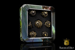 Nature's Wrath Metal RPG Dice Set | 7 Pieces (ONLINE ORDER ONLY)