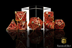 Dragons of Legend Metal RPG Dice Set | 7 Pieces (ONLINE ORDER ONLY)