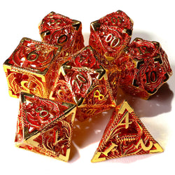 Dragons of Legend Metal RPG Dice Set | 7 Pieces (ONLINE ORDER ONLY)