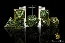Ancient Dragon Treasure Metal RPG Dice Set | 7 Pieces (ONLINE ORDER ONLY)