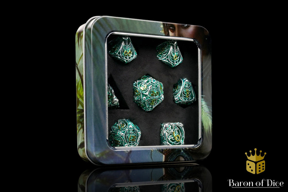 Undead Legion Metal RPG Dice Set | 7 Pieces (ONLINE ORDER ONLY)