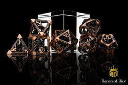 Bronze Kraken Metal RPG Dice Set | 7 Pieces (ONLINE ORDER ONLY)