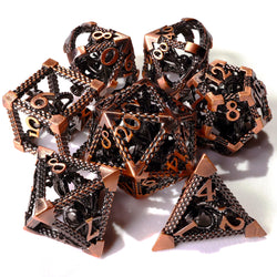 Bronze Kraken Metal RPG Dice Set | 7 Pieces (ONLINE ORDER ONLY)