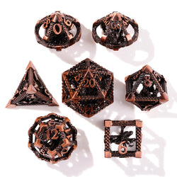 Bronze Kraken Metal RPG Dice Set | 7 Pieces (ONLINE ORDER ONLY)