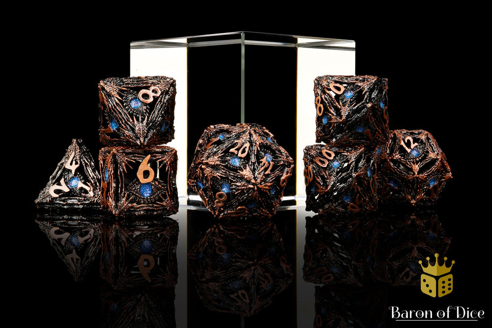 Maelstrom Metal RPG Dice Set | 7 Pieces (ONLINE ORDER ONLY)