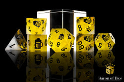 Draft Beer! Sharp Edge RPG Dice Set - 7 Pieces (ONLINE ORDER ONLY)