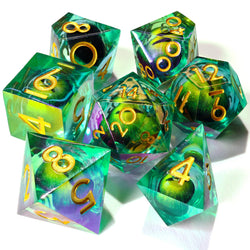 Dragon's Eye Liquid Core RPG Dice Set | 7 Pieces