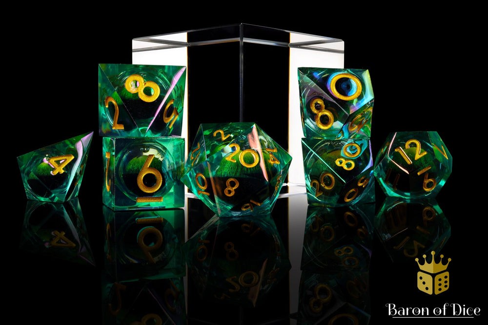 Dragon's Eye Liquid Core RPG Dice Set | 7 Pieces