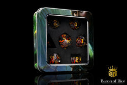 Volcano Sharp Edge RPG Dice Set | 7 Pieces (ONLINE ORDER ONLY)