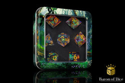 Pretty In Pink! Sharp Edge RPG Dice Set - 7 Pieces (ONLINE ORDER ONLY)