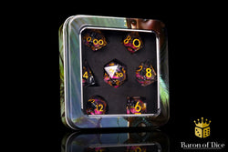 Amethyst Neko Liquid Core RPG Dice Set - 7 Pieces (ONLINE ORDER ONLY)