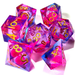 Dance Party Liquid Core RPG Dice Set | 7 Pieces