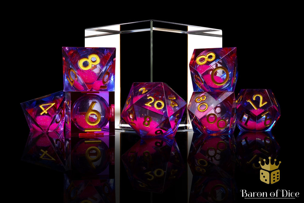 Dance Party Liquid Core RPG Dice Set | 7 Pieces