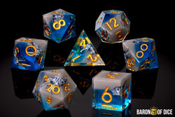 Howling Wolves Liquid Core RPG Dice Set - 7 Pieces