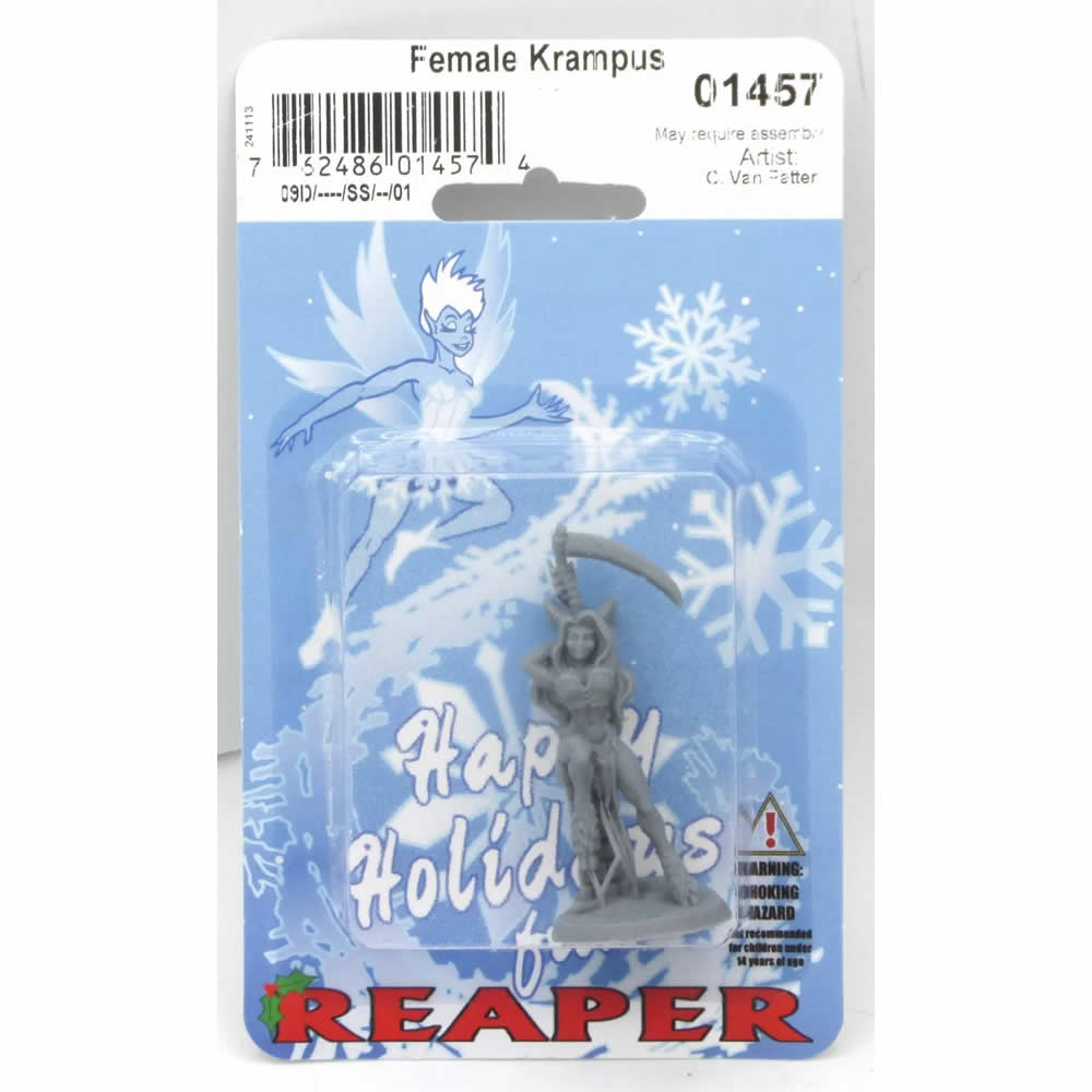 RPR01457 Female Krampus 2 Miniature 25mm Heroic Scale Special Edition Figure Reaper Miniatures (ONLINE ORDER ONLY)