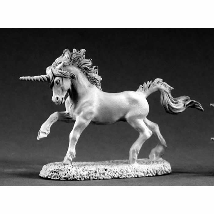 RPR02064 Silverhorn Unicorn Miniature 25mm Heroic Scale Dark Heaven (ONLINE ORDER ONLY)
