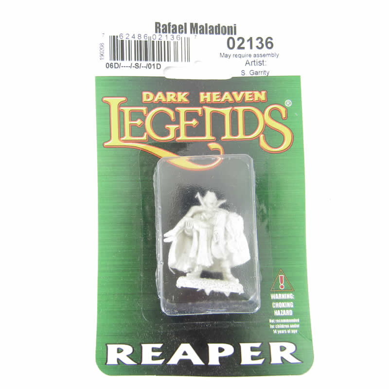 RPR02136 Rafael Maladoni Vampire Miniature 25mm Heroic Scale (ONLINE ORDER ONLY)