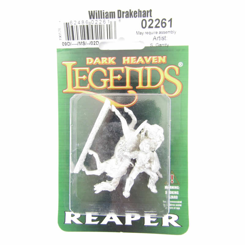 RPR02261 William Drakehart Miniature 25mm Heroic Scale Dark Heaven (ONLINE ORDER ONLY)