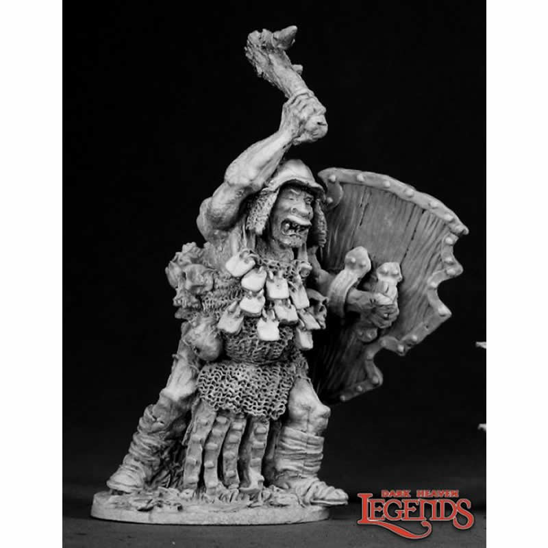 RPR02325 Kagunk Ogre Cheiftan Miniature 25mm Heroic Scale Dark Heaven (ONLINE ORDER ONLY)