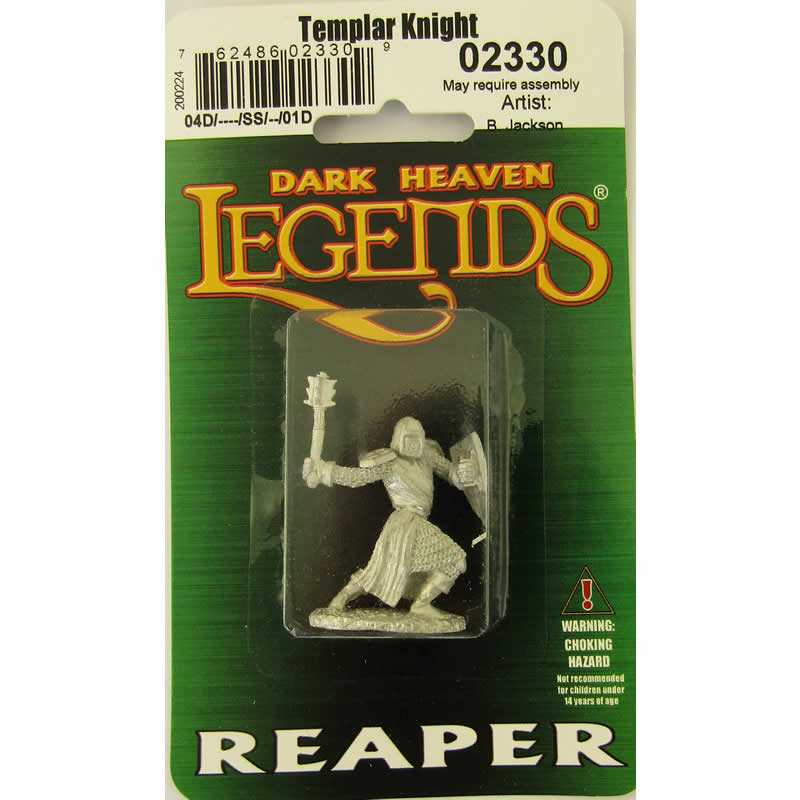 RPR02330 Templar Knight Miniature 25mm Heroic Scale Dark Heaven Legends (ONLINE ORDER ONLY)