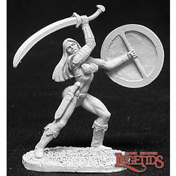 RPR02698 Female Fighter Melorian Miniature 25mm Heroic Scale Dark Heaven Legends (ONLINE ORDER ONLY)