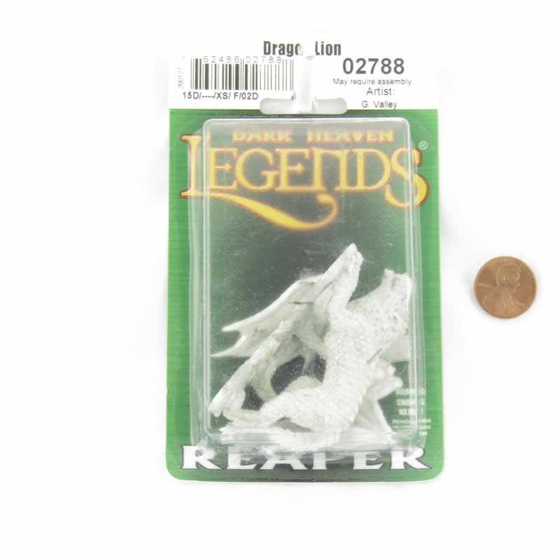 RPR02788 Leorelex Dragon Lion Miniature Figurine 25mm Heroic Scale Dark Heaven Legends (ONLINE ORDER ONLY)