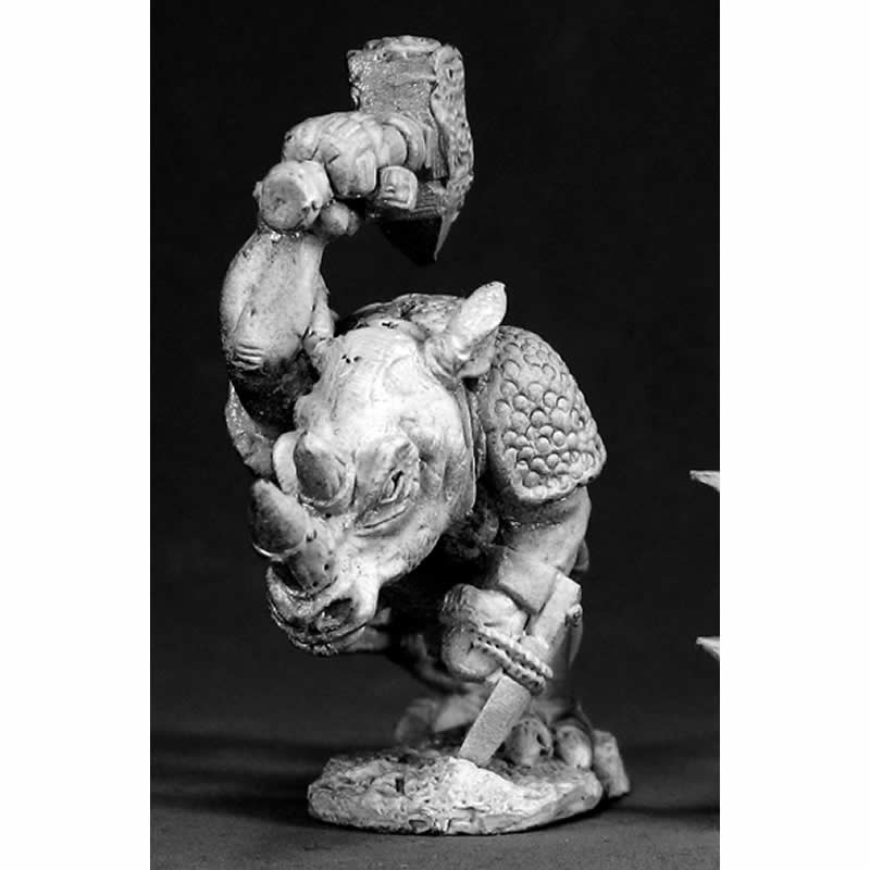 RPR03020 Barak Rhino Man Miniature Figure 25mm Heroic Scale Dark Heaven Legends Reaper Miniatures (ONLINE ORDER ONLY)