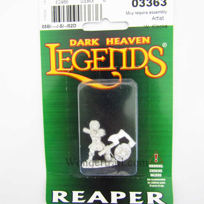 RPR03363 Dannin Deepaxe Female Dwarf Miniature 25mm Heroic Scale (ONLINE ORDER ONLY)