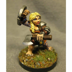 RPR03363 Dannin Deepaxe Female Dwarf Miniature 25mm Heroic Scale (ONLINE ORDER ONLY)