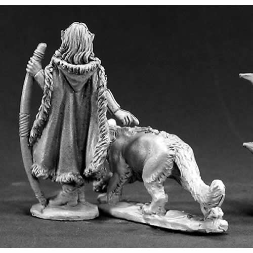 RPR03401 Aeris Elf Ranger and Panther Miniature 25mm Heroic Scale (ONLINE ORDER ONLY)