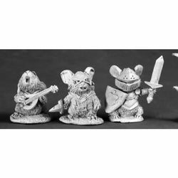 RPR03542 Mousling Heroes Bard Thief Knight Miniature 25mm Heroic Scale (ONLINE ORDER ONLY)