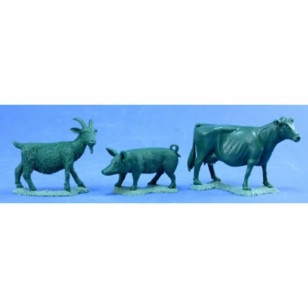 RPR03719 Animal Companions Goat Pig Cow Miniature 25mm Heroic Scale (ONLINE ORDER ONLY)