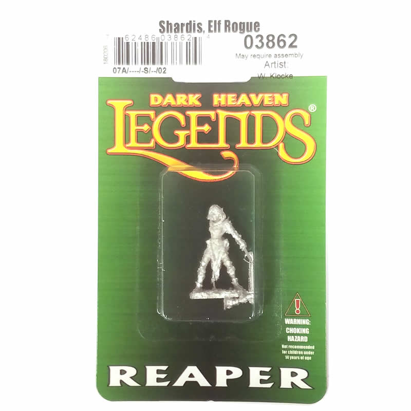 RPR03862 Shardis Elf Rogue Miniature 25mm Heroic Scale Dark Heaven (ONLINE ORDER ONLY)