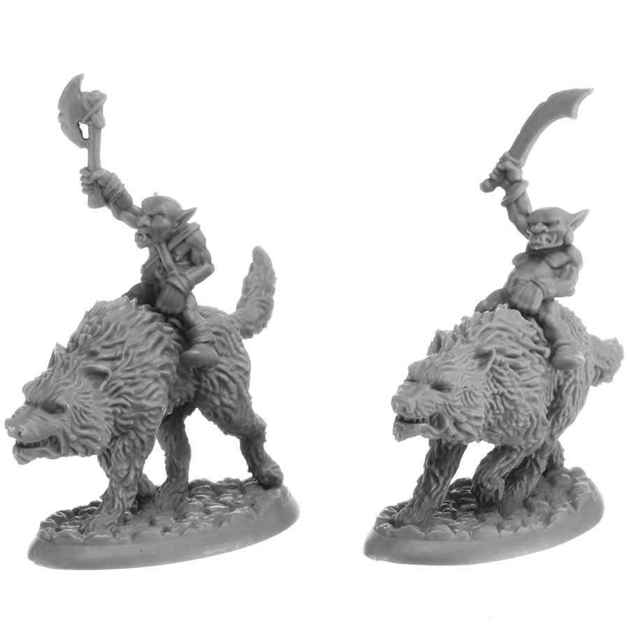 RPR07041 Goblin Wolfriders Miniature 25mm Heroic Scale Figure Dungeon Dwellers (ONLINE ORDER ONLY)