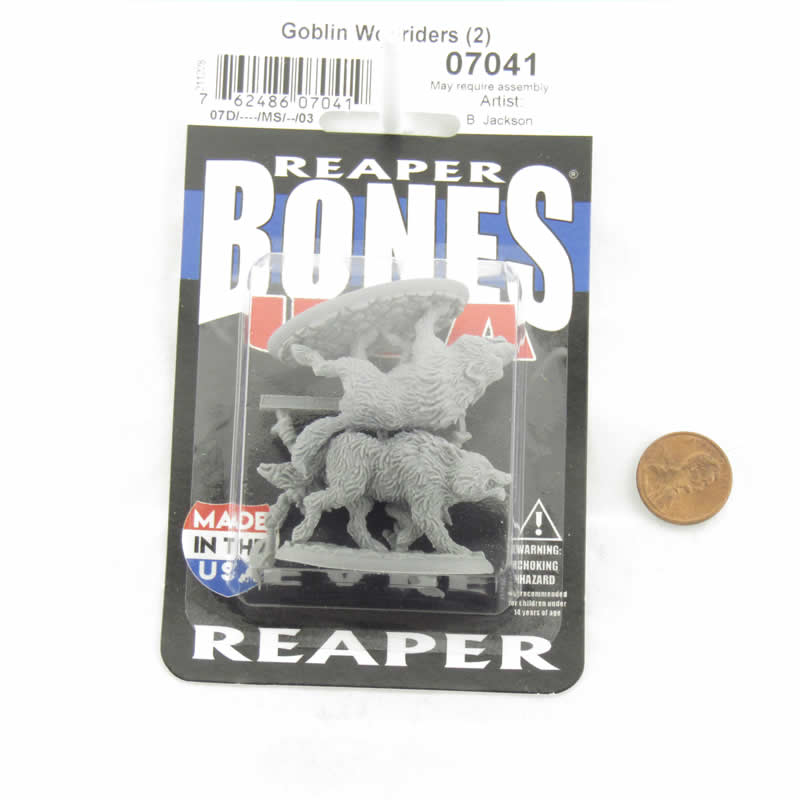 RPR07041 Goblin Wolfriders Miniature 25mm Heroic Scale Figure Dungeon Dwellers (ONLINE ORDER ONLY)