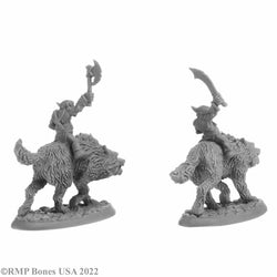 RPR07041 Goblin Wolfriders Miniature 25mm Heroic Scale Figure Dungeon Dwellers (ONLINE ORDER ONLY)