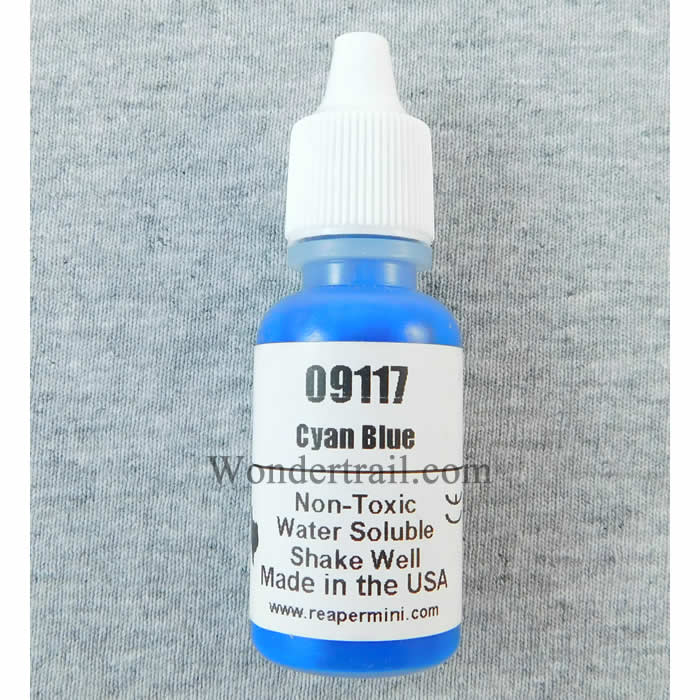RPR09117 Cyan Blue Acrylic Reaper Master Series Hobby Paint .5oz (ONLINE ORDER ONLY)