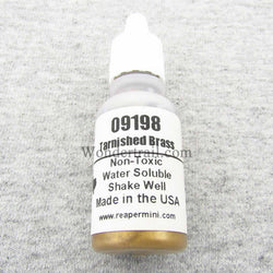 RPR09198 Tarnished Brass Acrylic Reaper Master Series Hobby Paint .5oz (ONLINE ORDER ONLY)