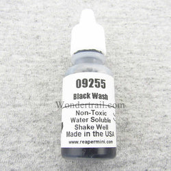 RPR09255 Black Wash Acrylic Reaper Master Series Hobby Paint .5oz (ONLINE ORDER ONLY)